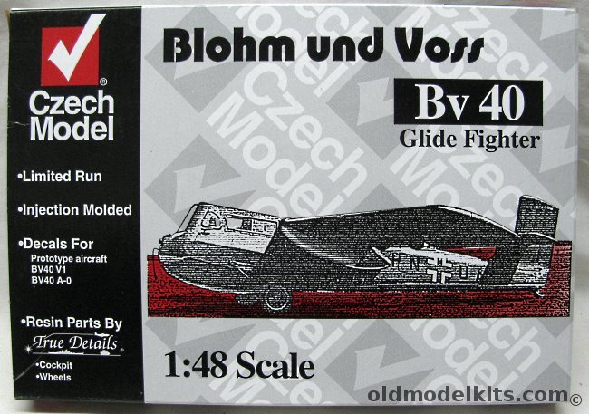 Czech Model 1/48 Blohm & Voss Bv-40 Glide Fighter, 4802 plastic model kit